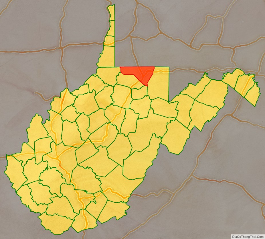 Map Of Monongalia County West Virginia
