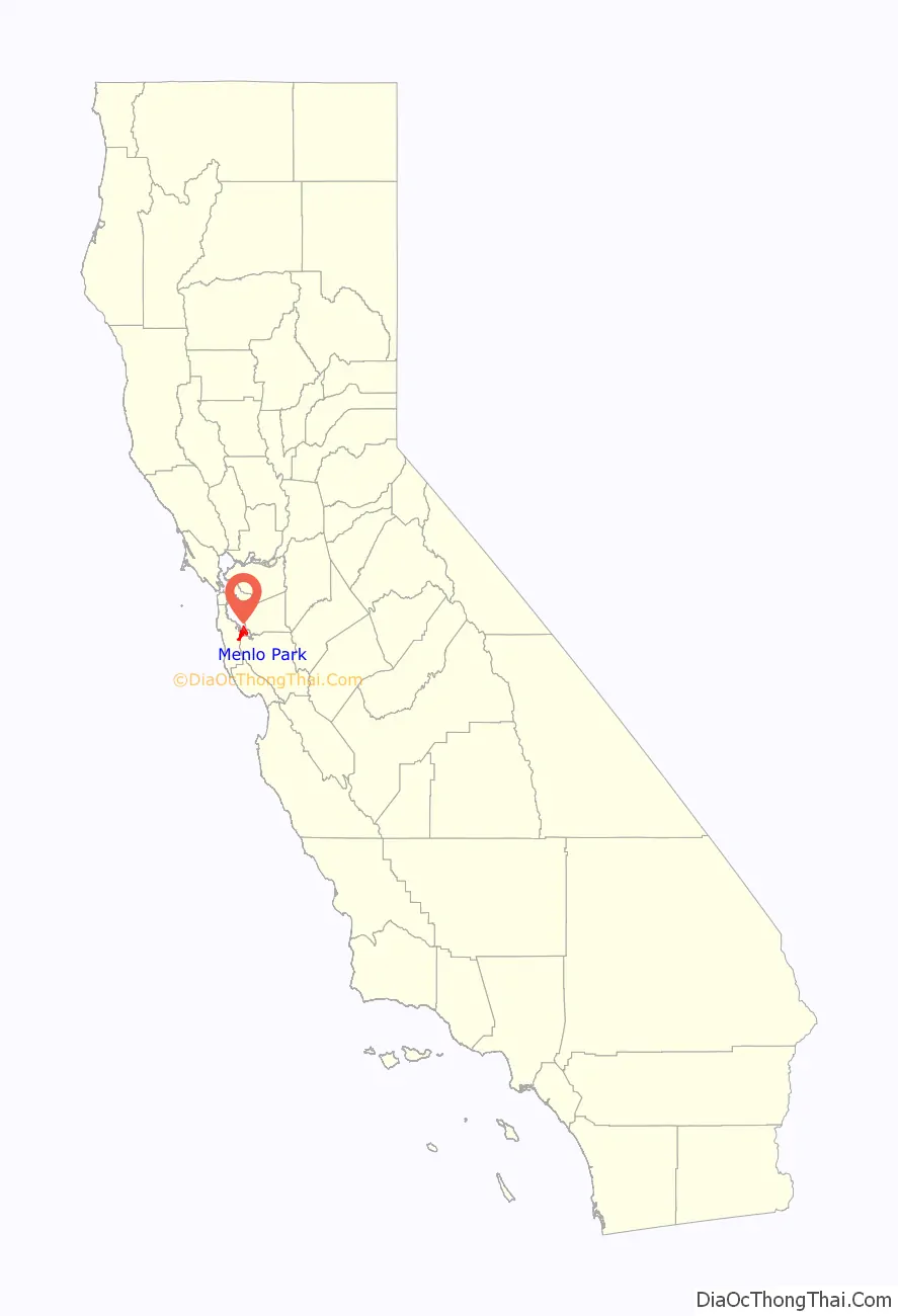 Menlo Park location on the California map. Where is Menlo Park city.