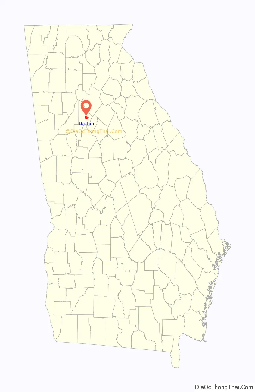 Map of Redan CDP