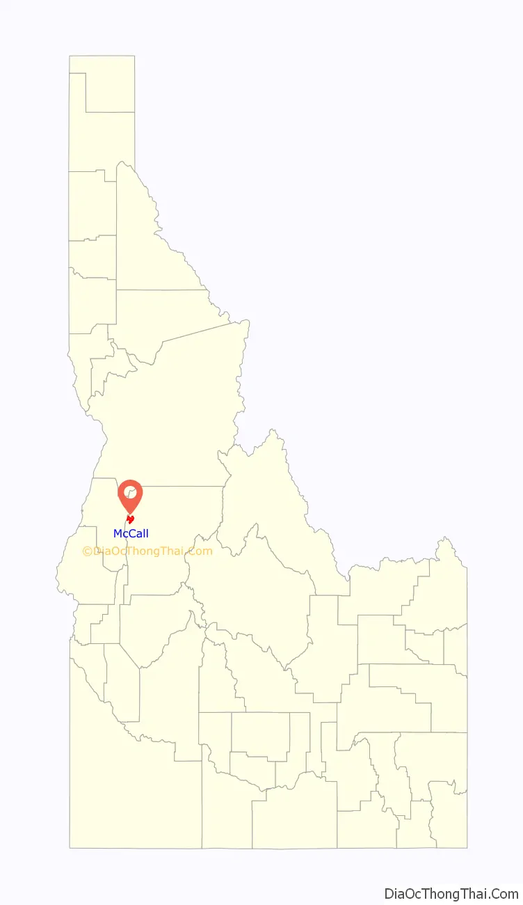 Map of McCall city