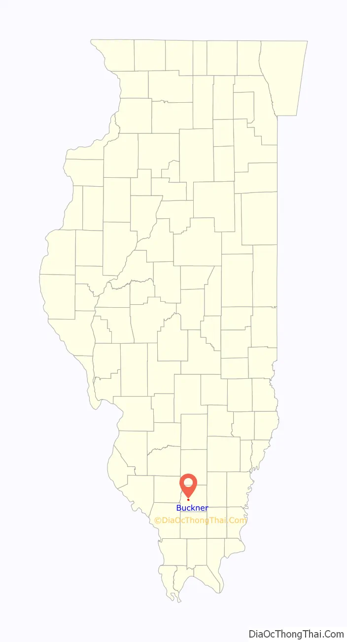 Map of Buckner village, Illinois