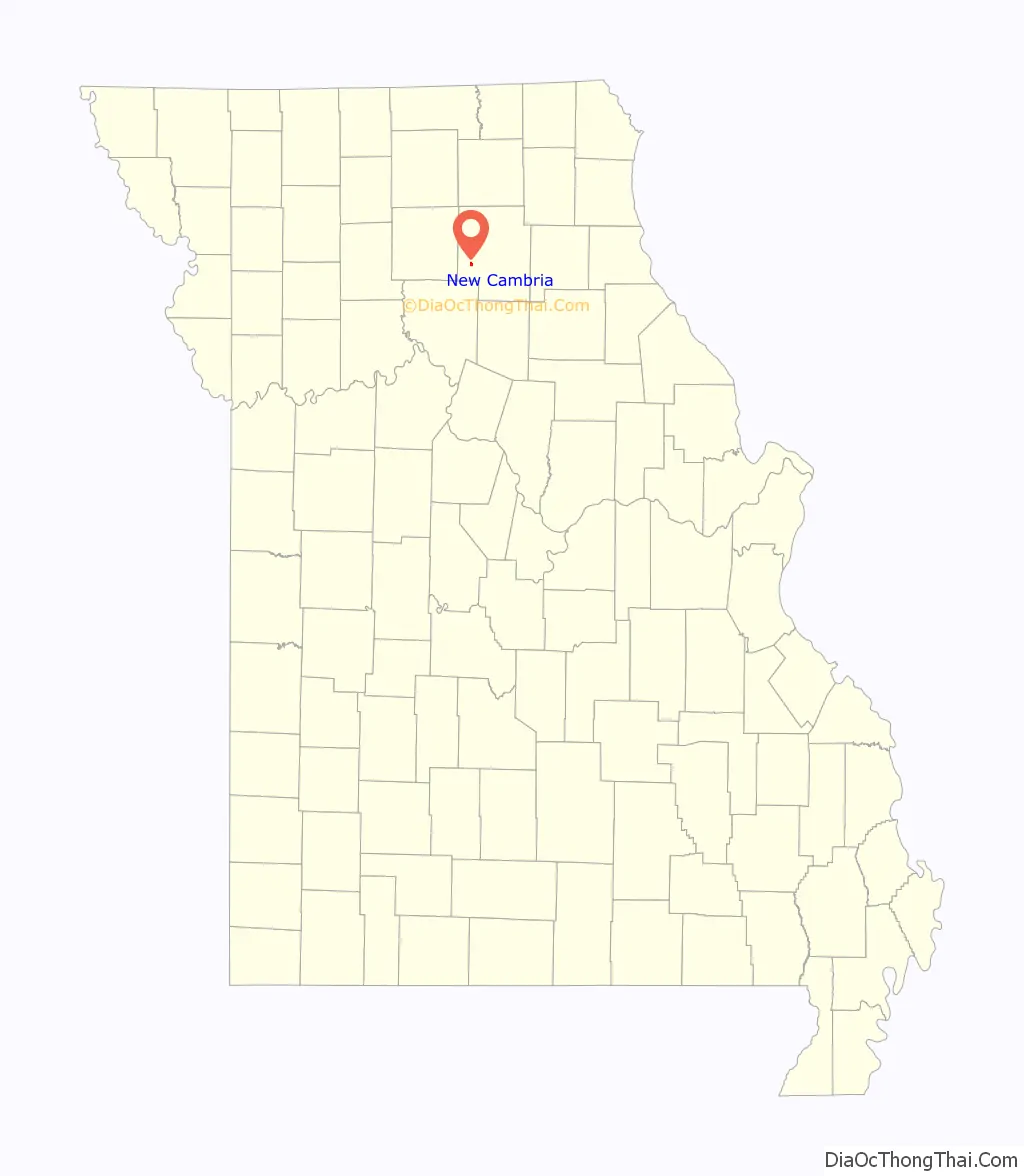 Map Of New Cambria City Missouri