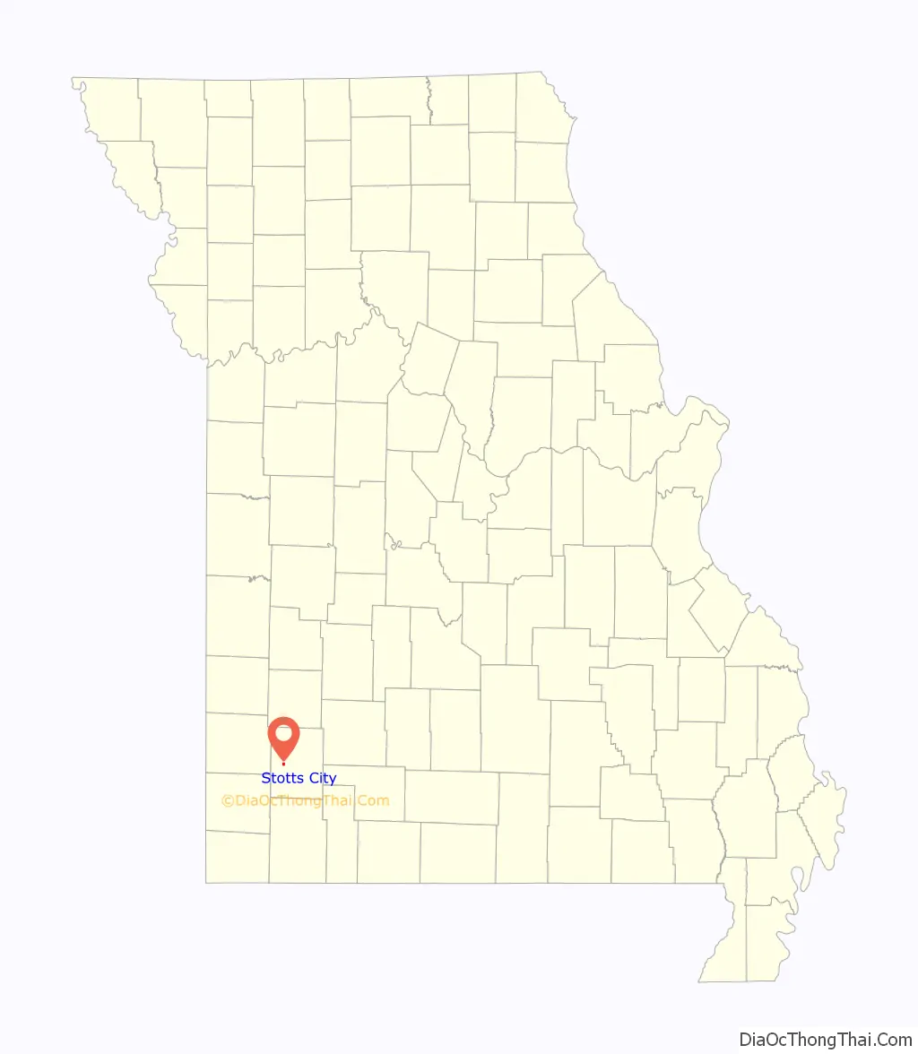 Map of Stotts City