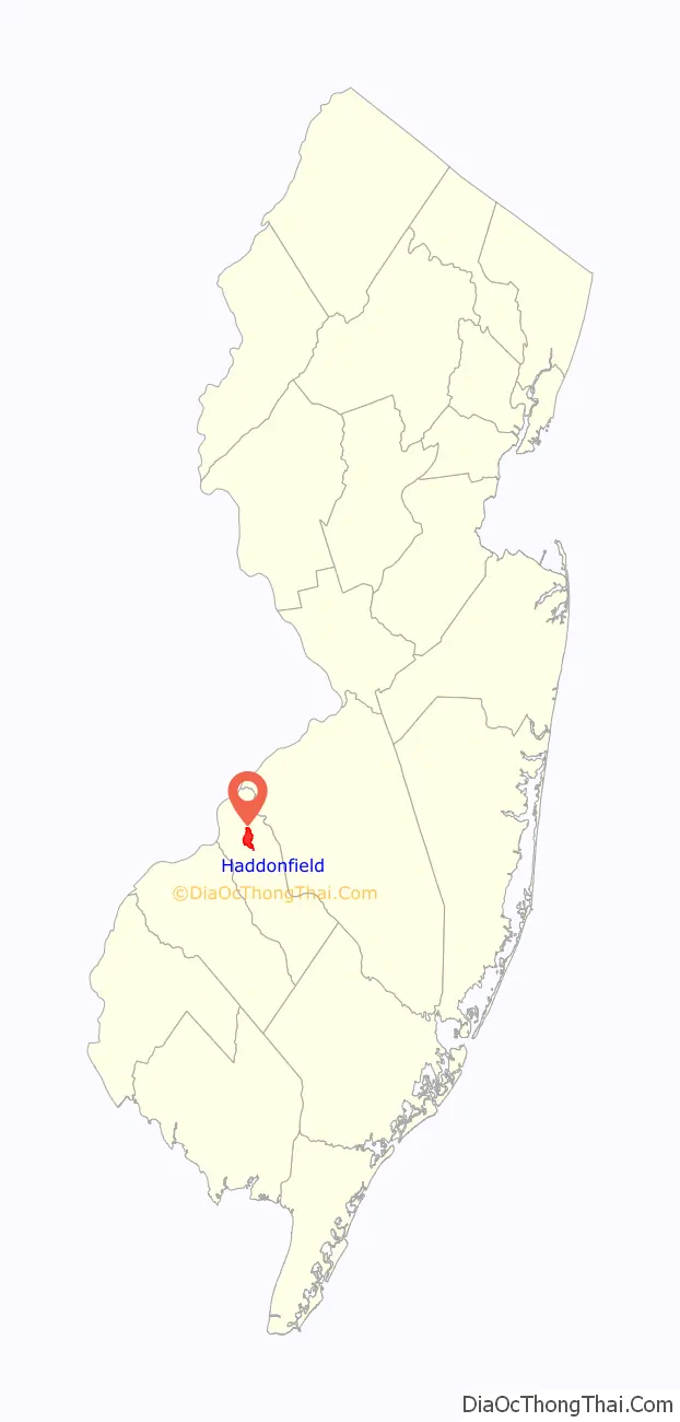 Map of Haddonfield borough