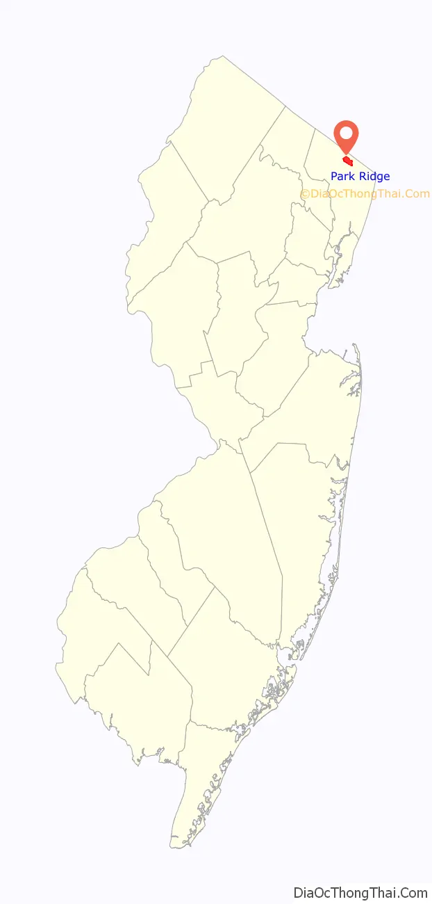 Map Of Park Ridge Borough New Jersey