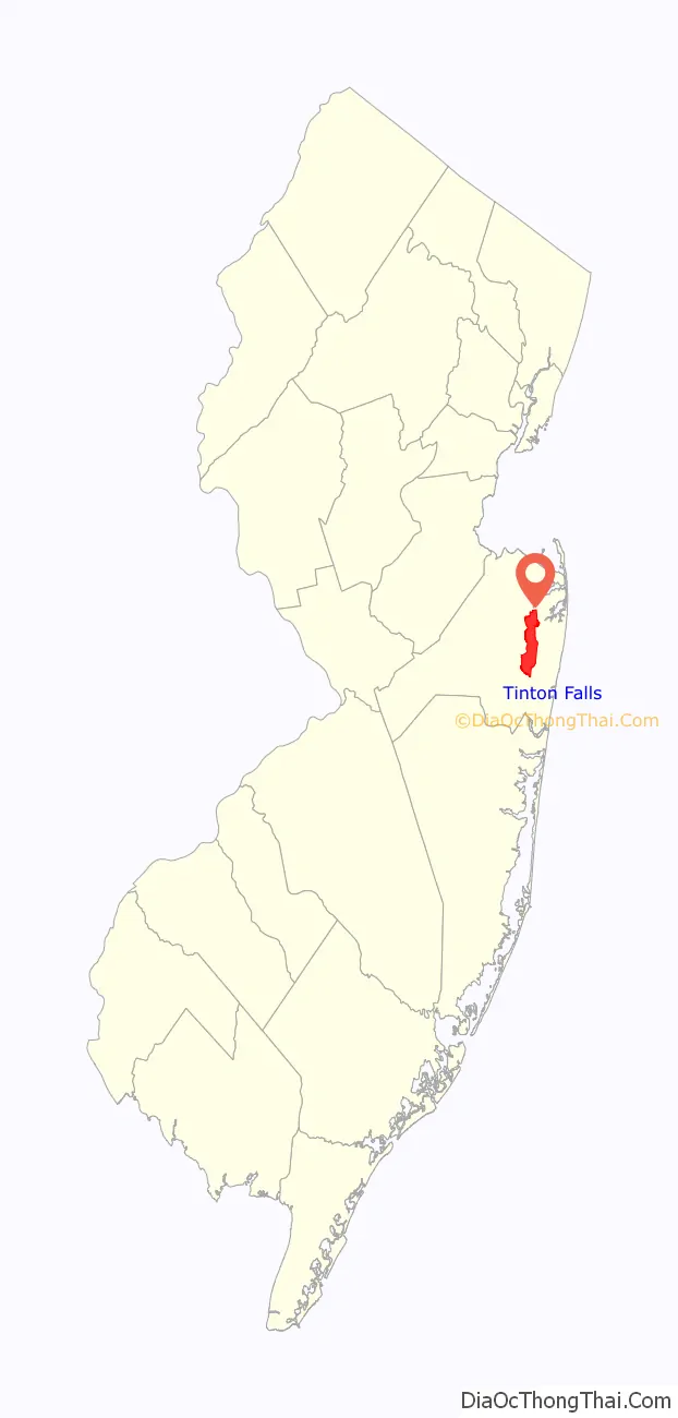 Map of Tinton Falls borough