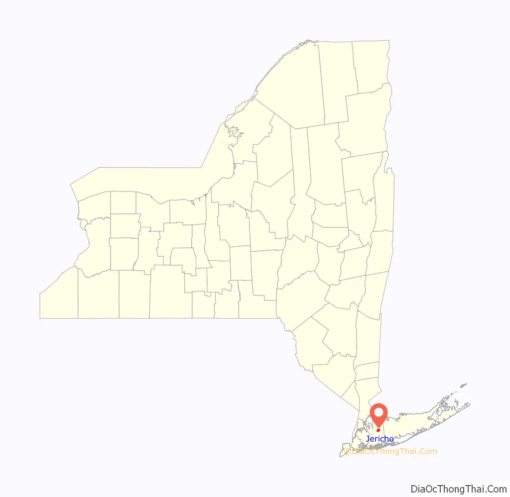 Map of Jericho CDP, New York