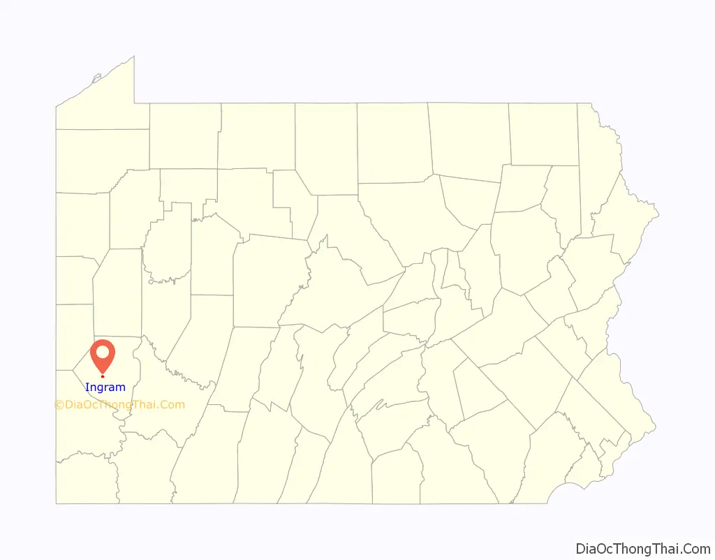 Map of Ingram borough, Pennsylvania