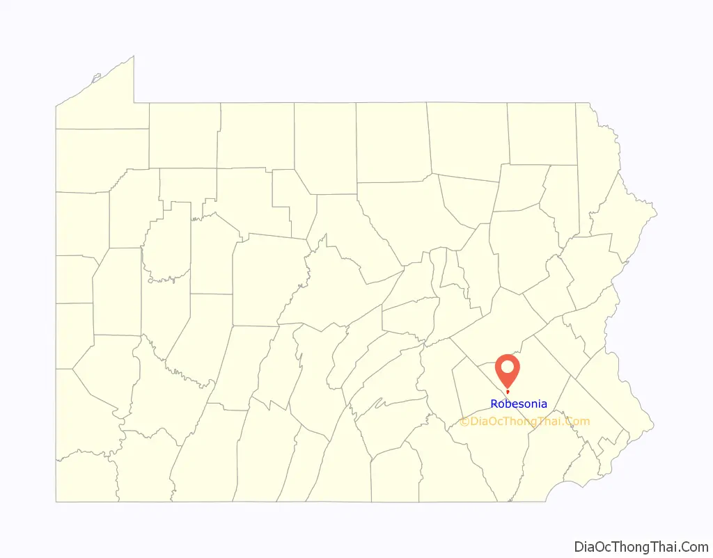 Map of Robesonia borough