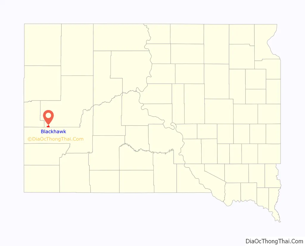 Map of Blackhawk CDP, South Dakota