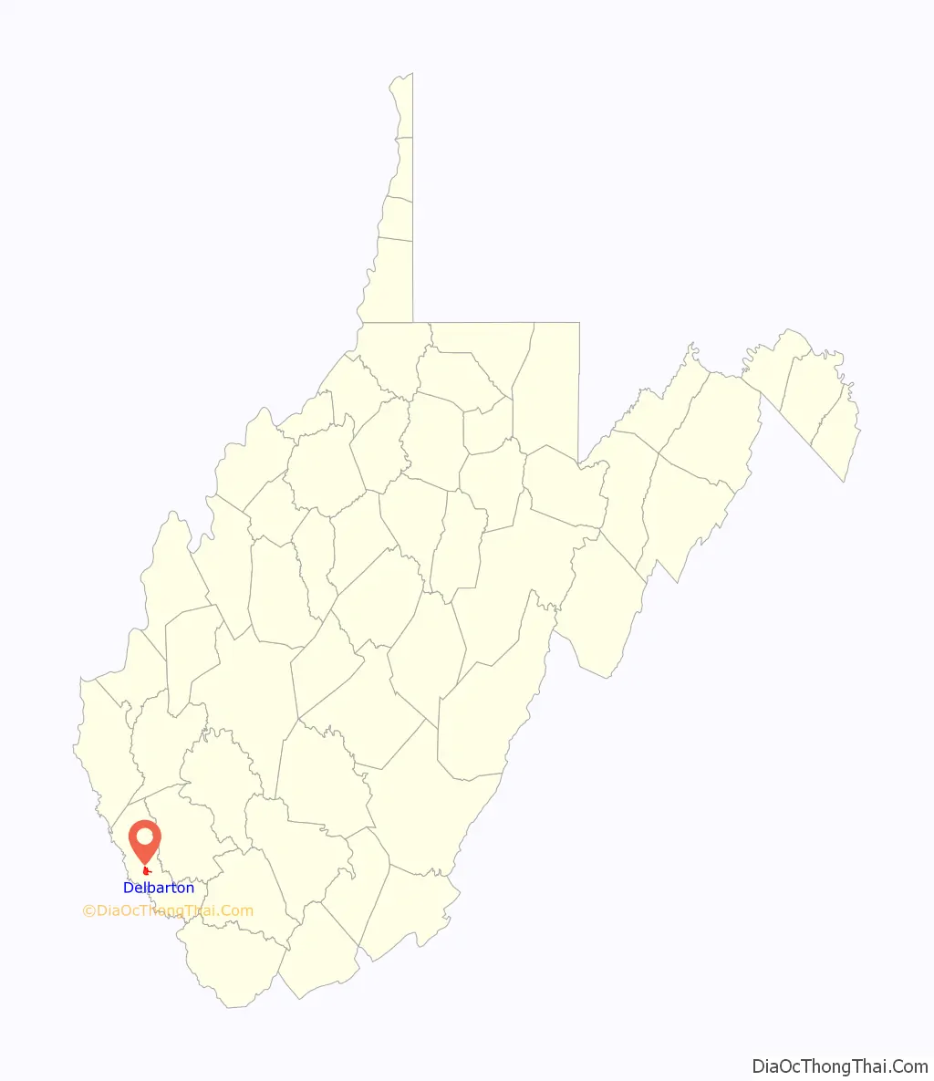 Map of Delbarton town
