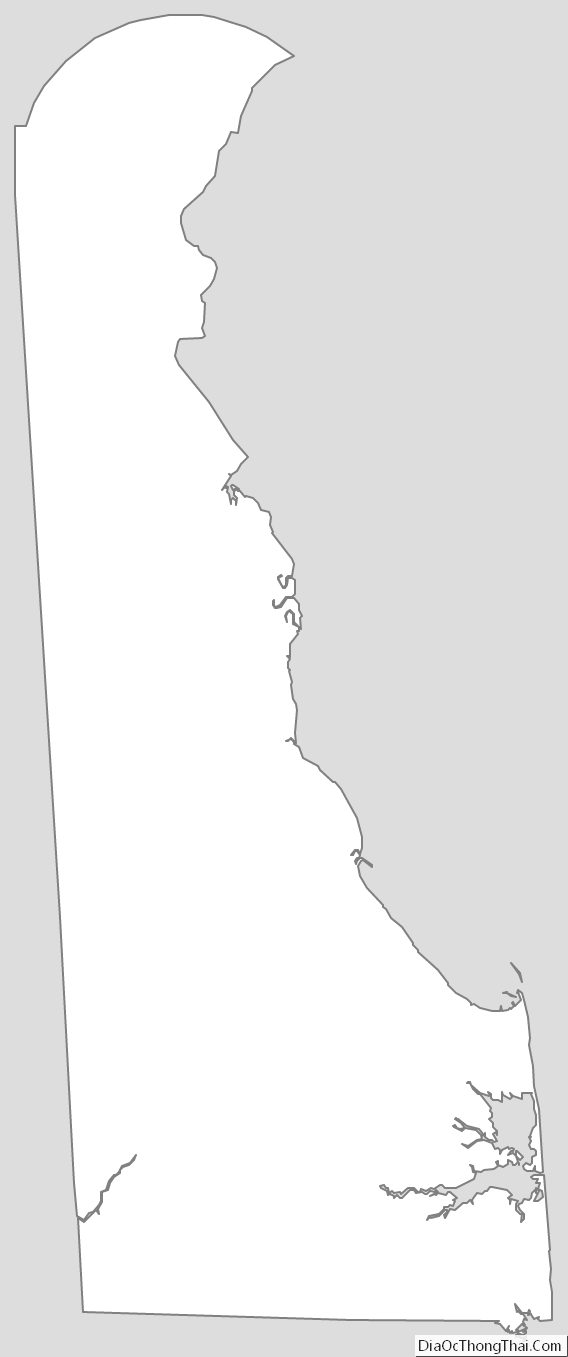 Delaware Outline Map