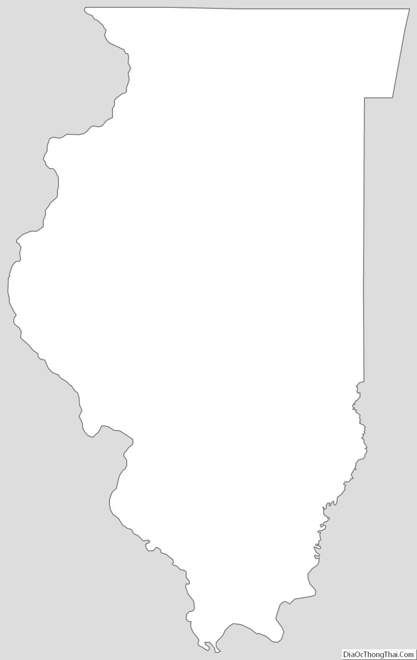 Illinois Outline Map