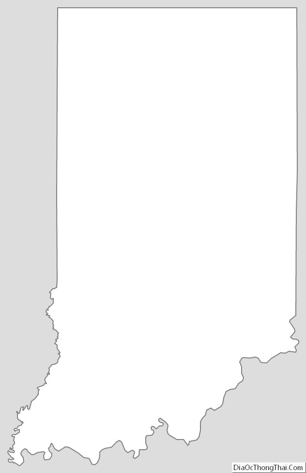 Indiana Outline Map