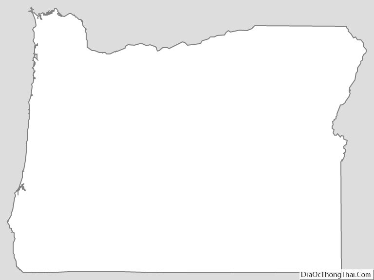 Oregon Outline Map