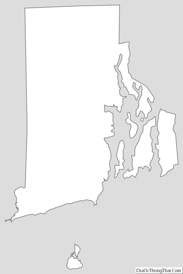 Rhode Island outline map