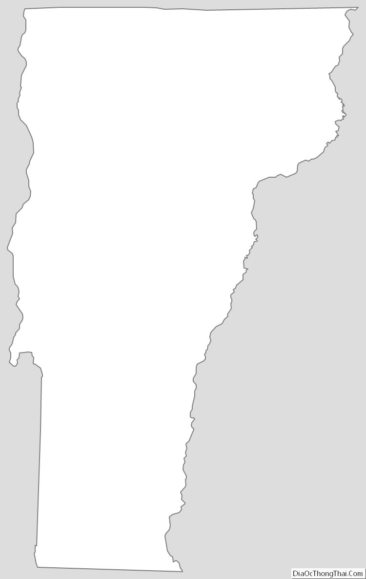Vermont Outline Map