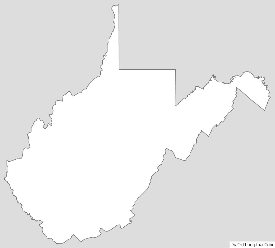 West Virginia Outline Map