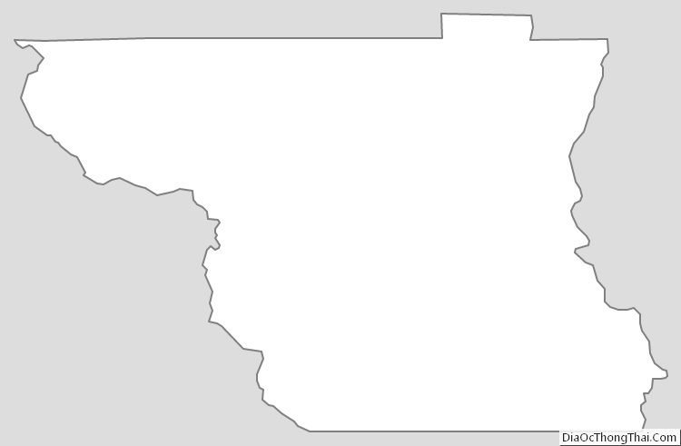 Outline Map of Colusa County, California