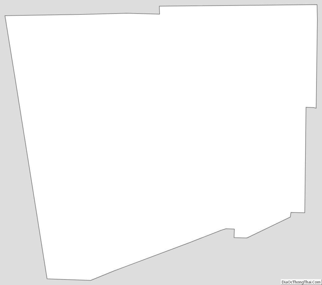 Map of Haralson County,