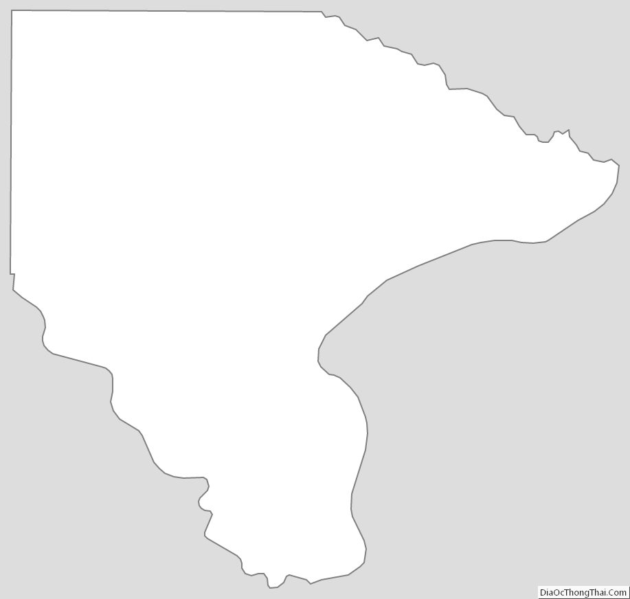 Map of Lee County, Iowa - Thong Thai Real