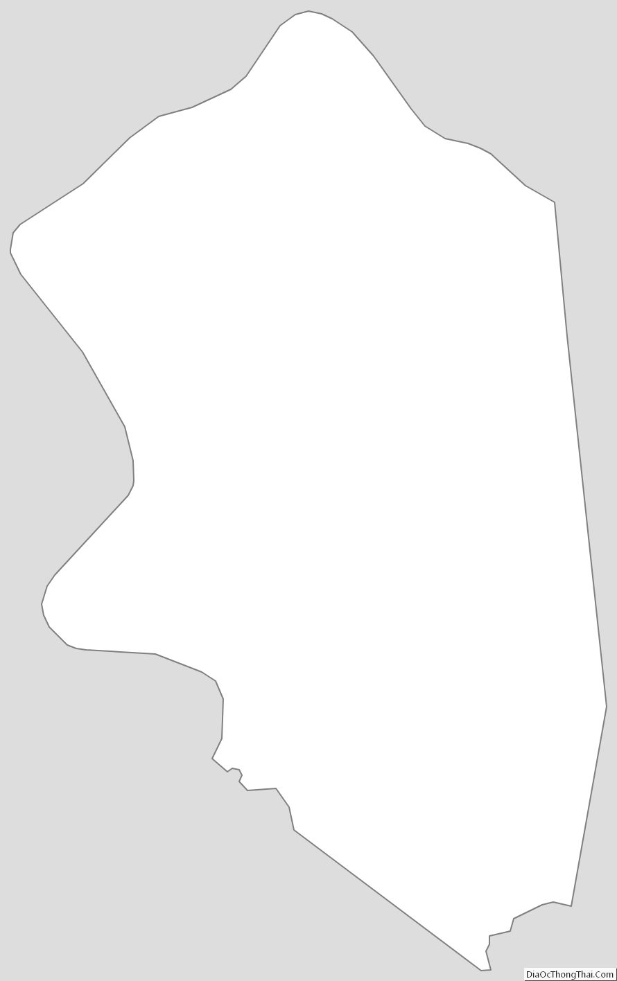 Outline Map of Boone County, Kentucky