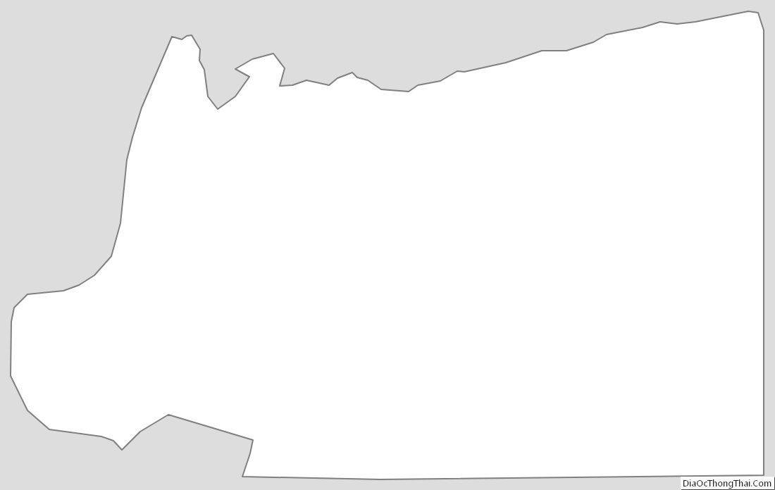 Outline Map of Carlisle County, Kentucky