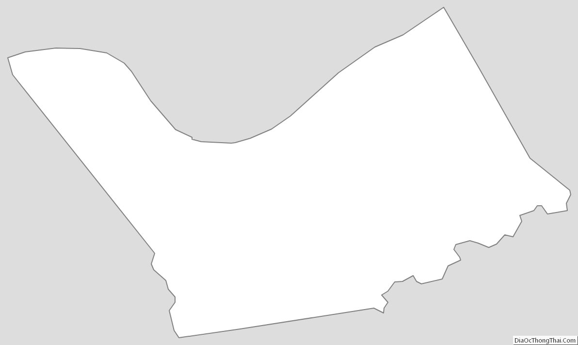 Outline Map of Carroll County, Kentucky