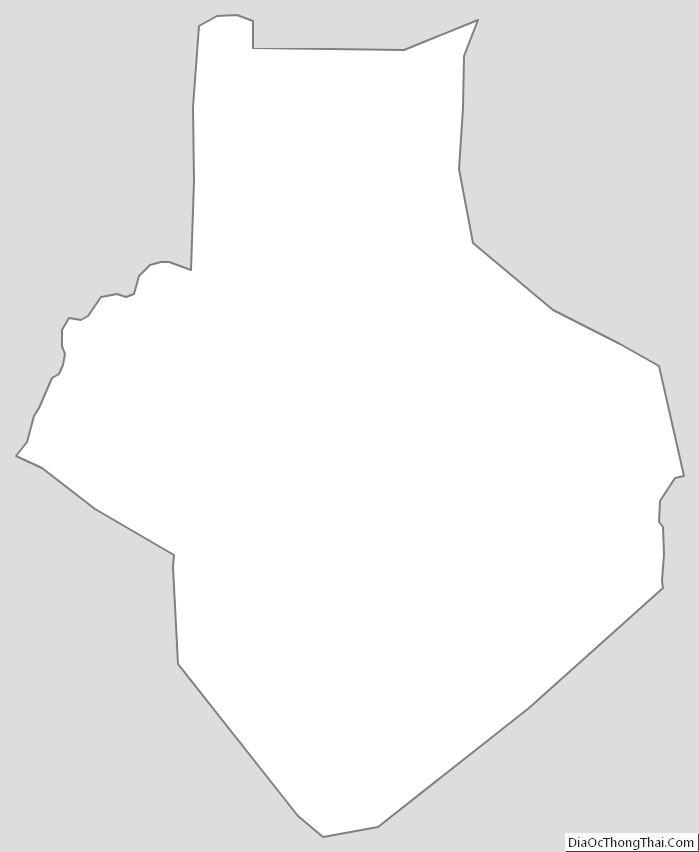 Outline Map of Casey County, Kentucky