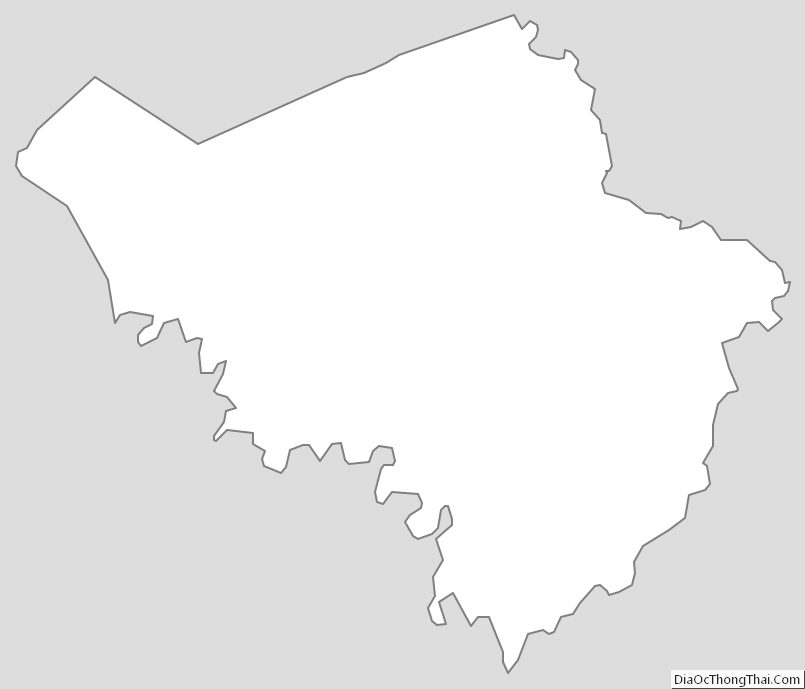 Outline Map of Fleming County, Kentucky