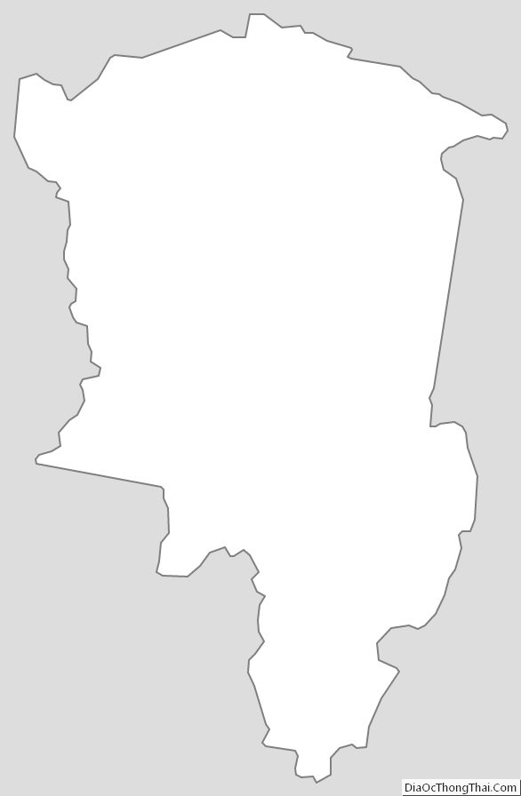 Outline Map of Floyd County, Kentucky