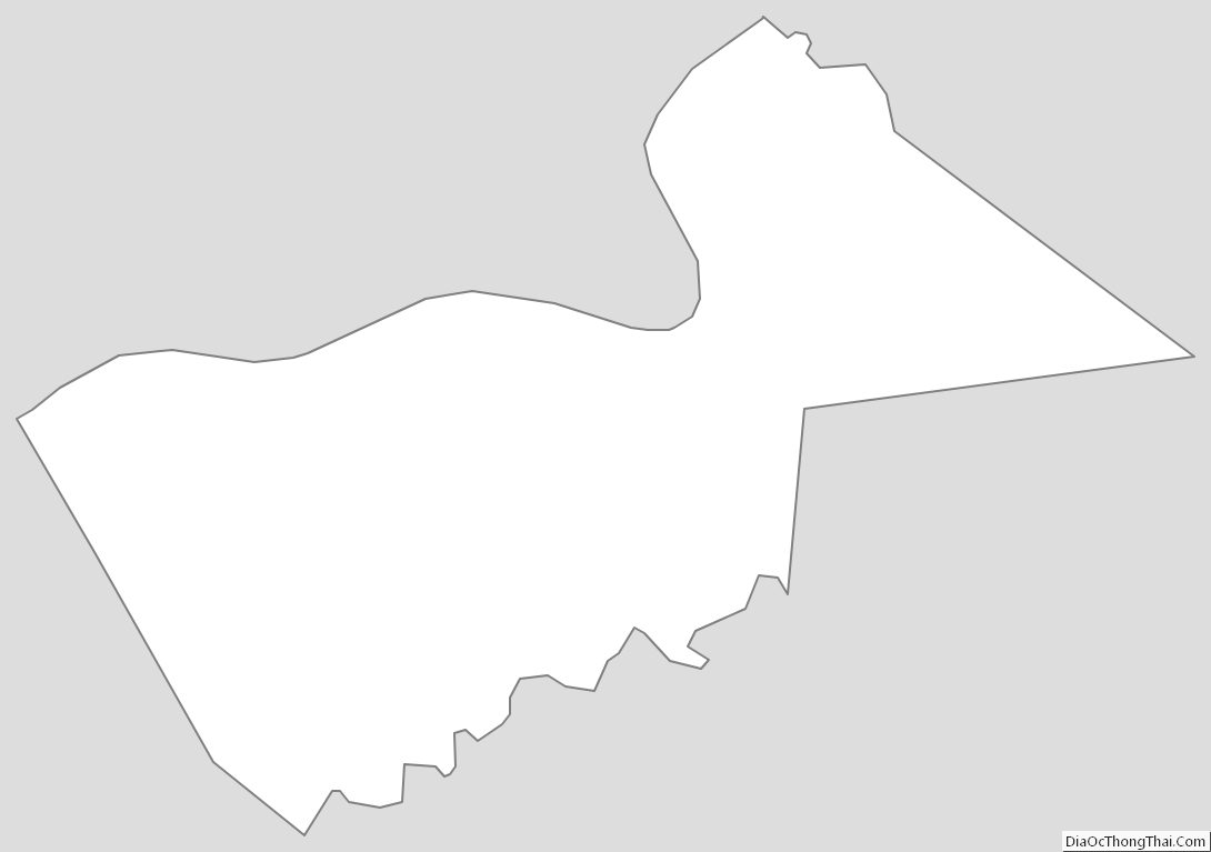 Outline Map of Gallatin County, Kentucky