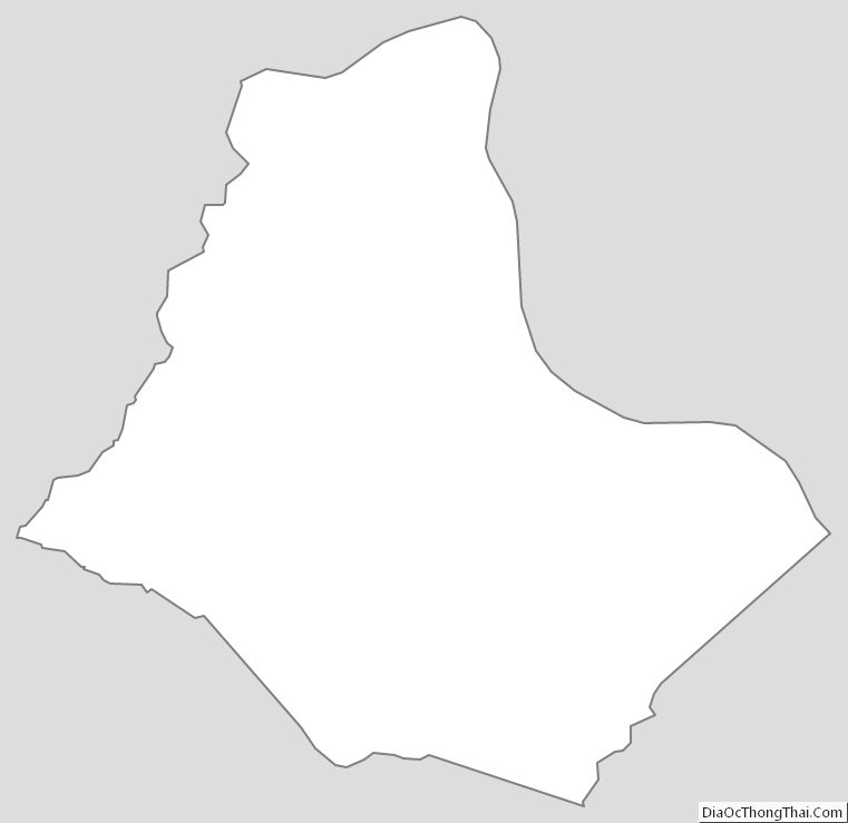 Outline Map of Greenup County, Kentucky