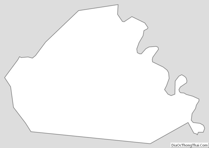 Outline Map of Henry County, Kentucky