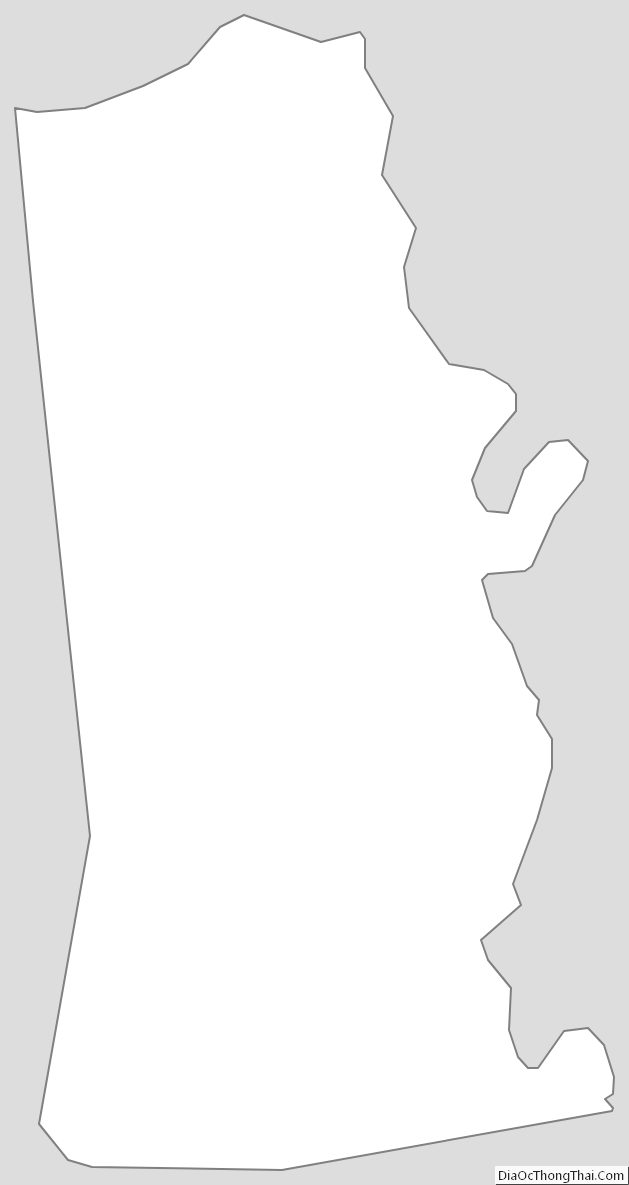 Outline Map of Kenton County, Kentucky
