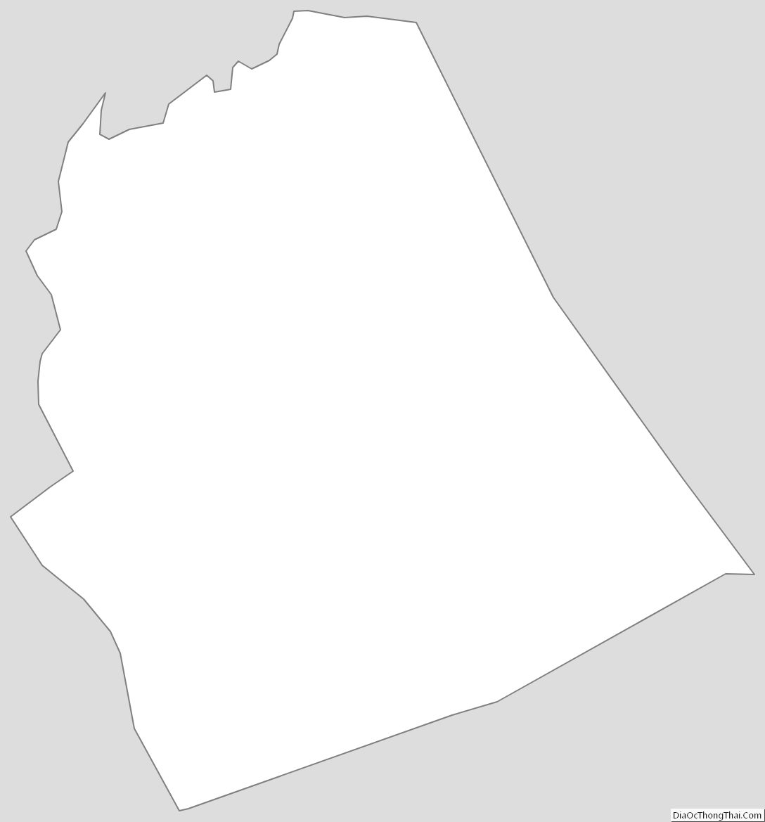 Outline Map of Lyon County, Kentucky