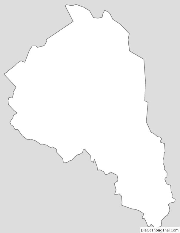Outline Map of Magoffin County, Kentucky