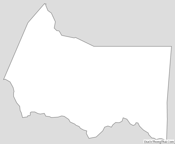 Outline Map of Marion County, Kentucky