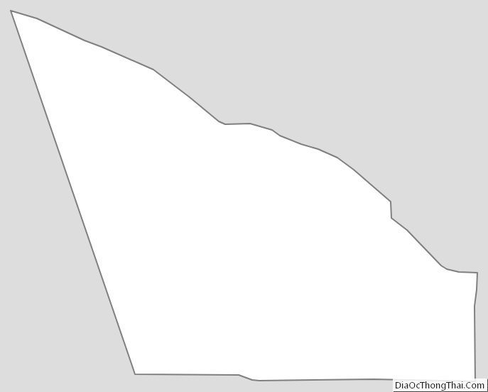 Outline Map of McCracken County, Kentucky