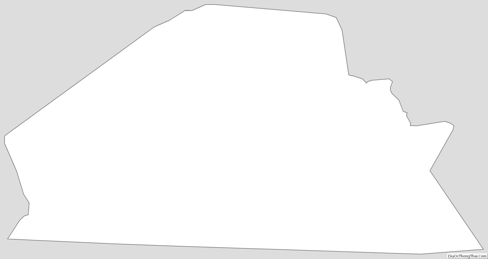 Outline Map of Monroe County, Kentucky