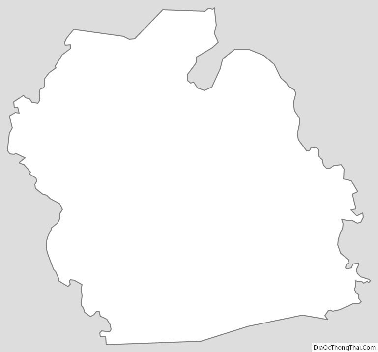 Outline Map of Muhlenberg County, Kentucky