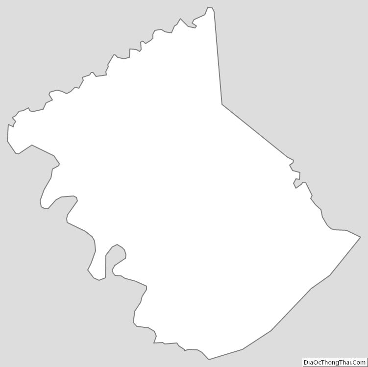 Outline Map of Owen County, Kentucky