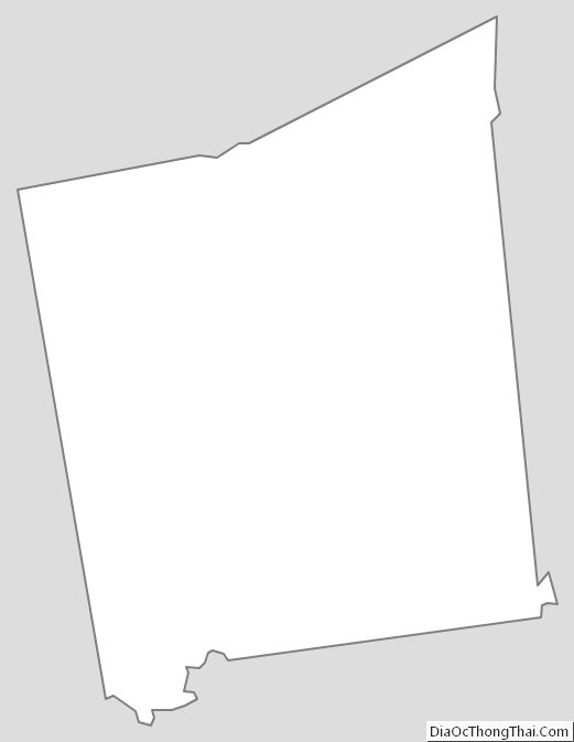 Outline Map of Pendleton County, Kentucky