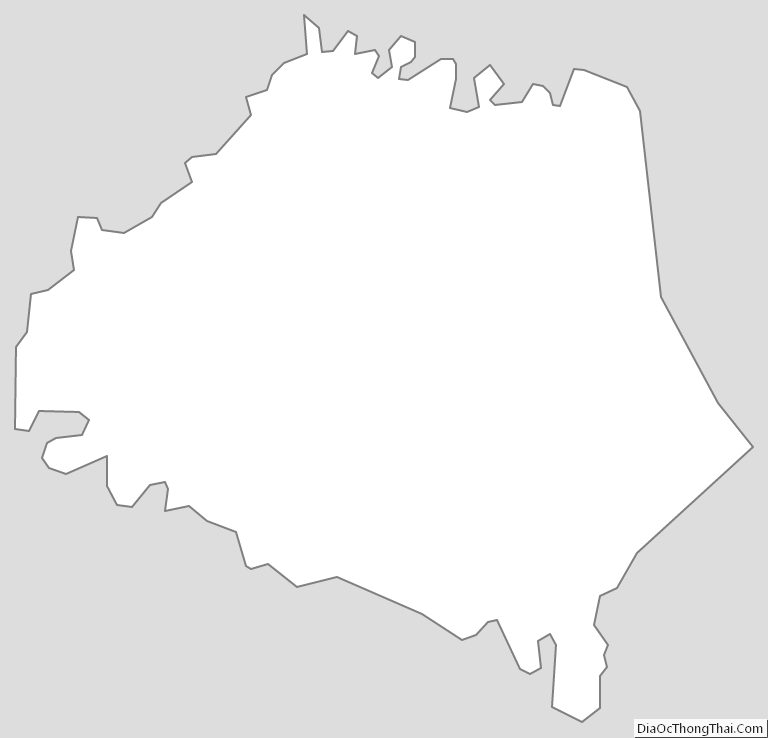 Outline Map of Robertson County, Kentucky