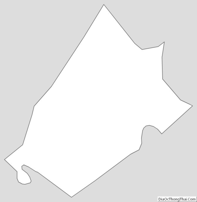 Outline Map of Russell County, Kentucky