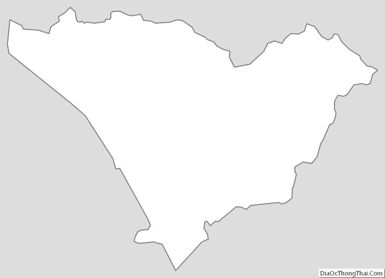 Outline Map of Taylor County, Kentucky