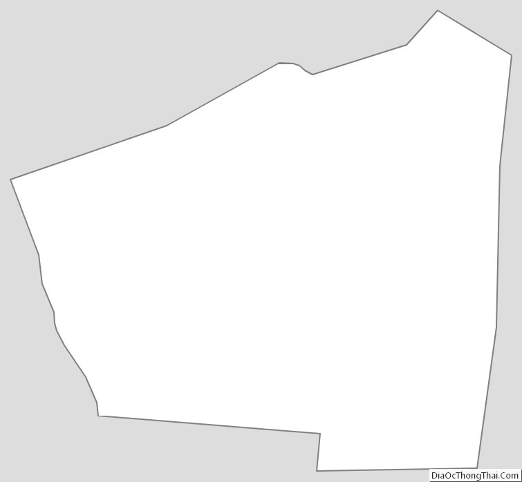 Outline Map of Trigg County, Kentucky