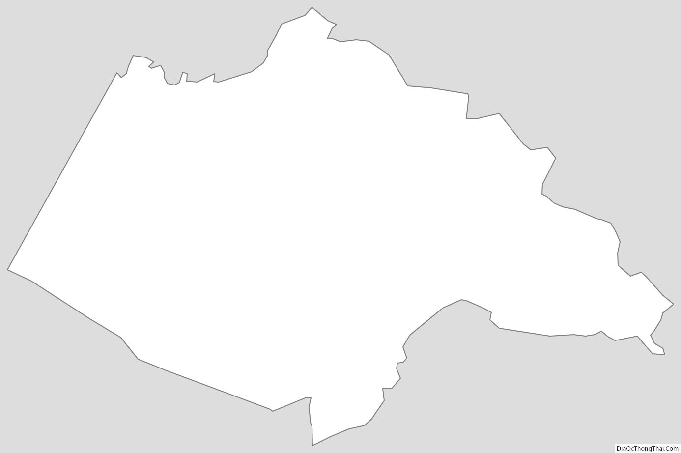 Outline Map of Wolfe County, Kentucky