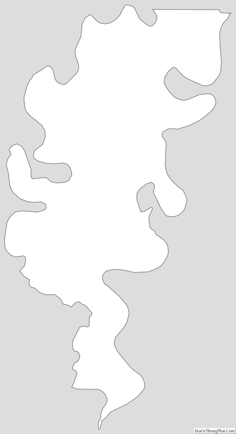 Outline Map of Concordia Parish, Louisiana