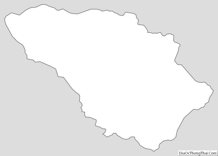 Outline Map of Howard County, Maryland